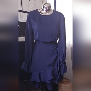 Wrap Tie Ruffle Dress